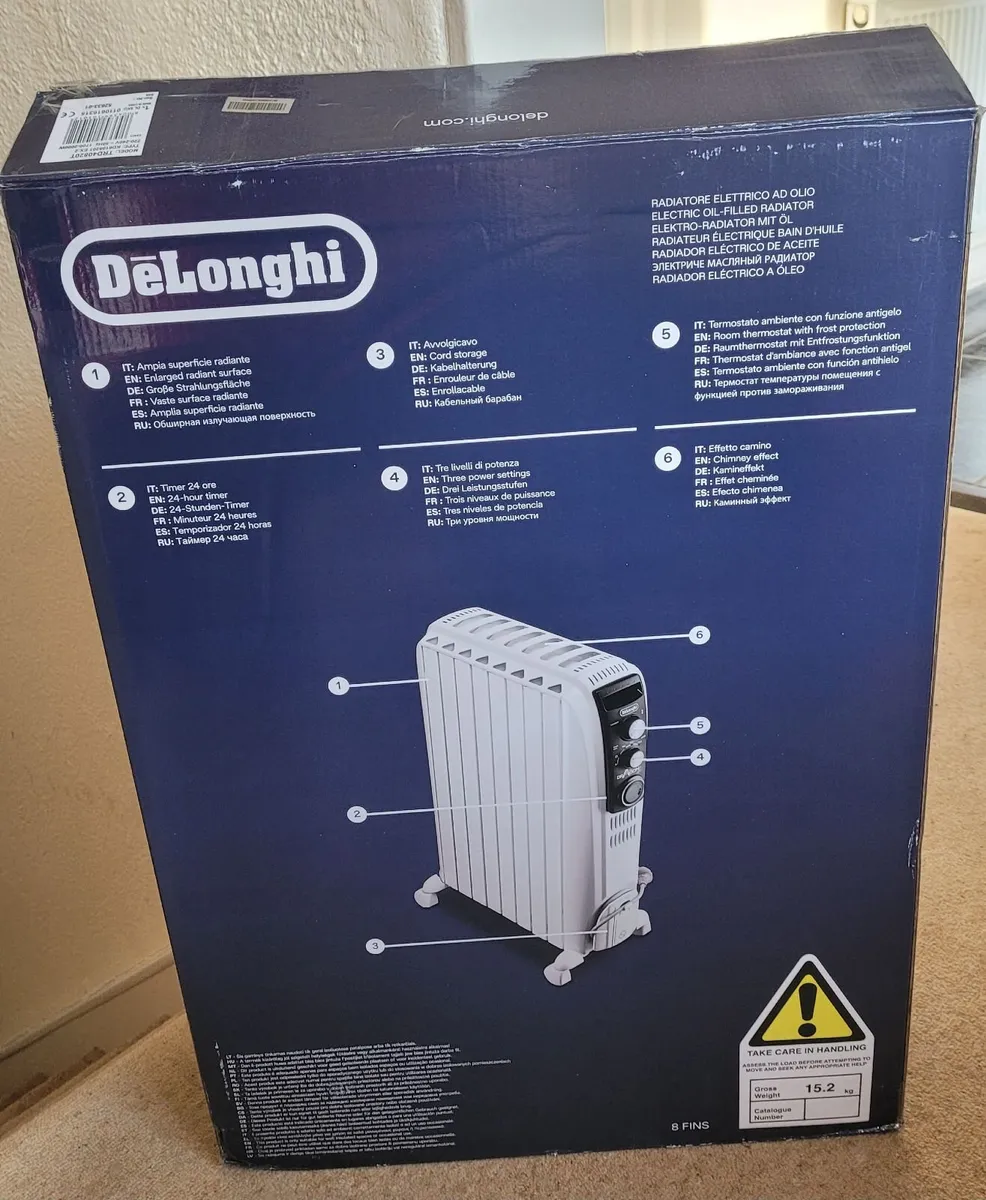De'Longhi Dragon 4 Electric oil-filled radiator - Image 3