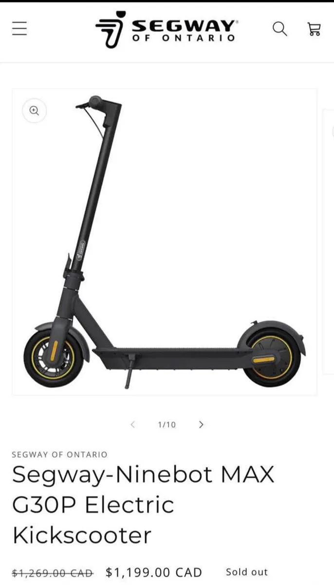 SEGWAY NINEBOT MAX G30 Electric - Image 1