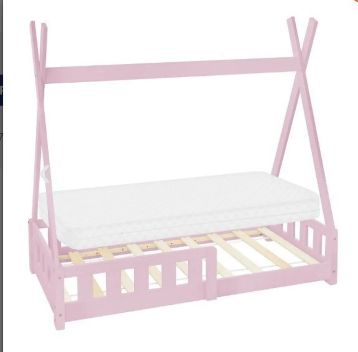 Kid's Tipi bed with mattress - Image 3