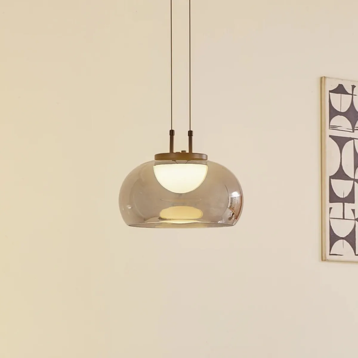 Lucande LED Pendant Light Grey - Image 1