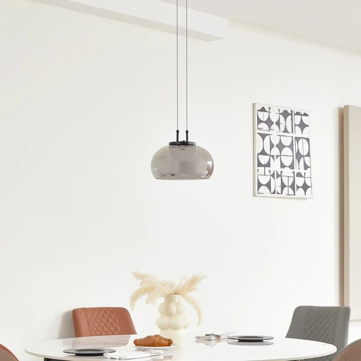 Lucande LED Pendant Light Grey - Image 2
