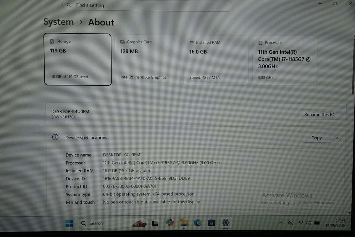 Lenovo ThinkPad T14s Ultrabook | i7-1185G7 | 16GB - Image 2