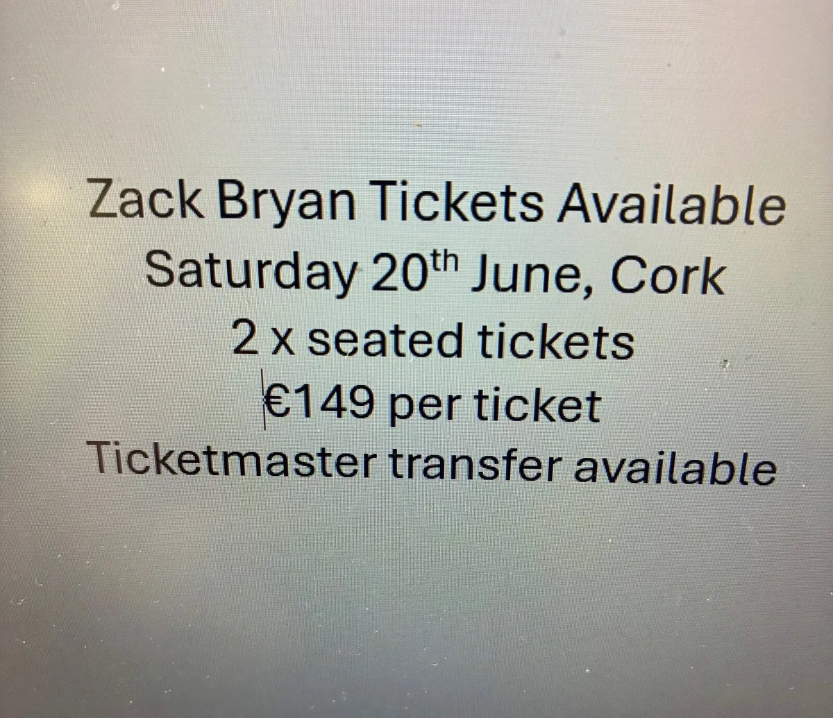 Zach Bryan Saturday 20th Cork - Image 1