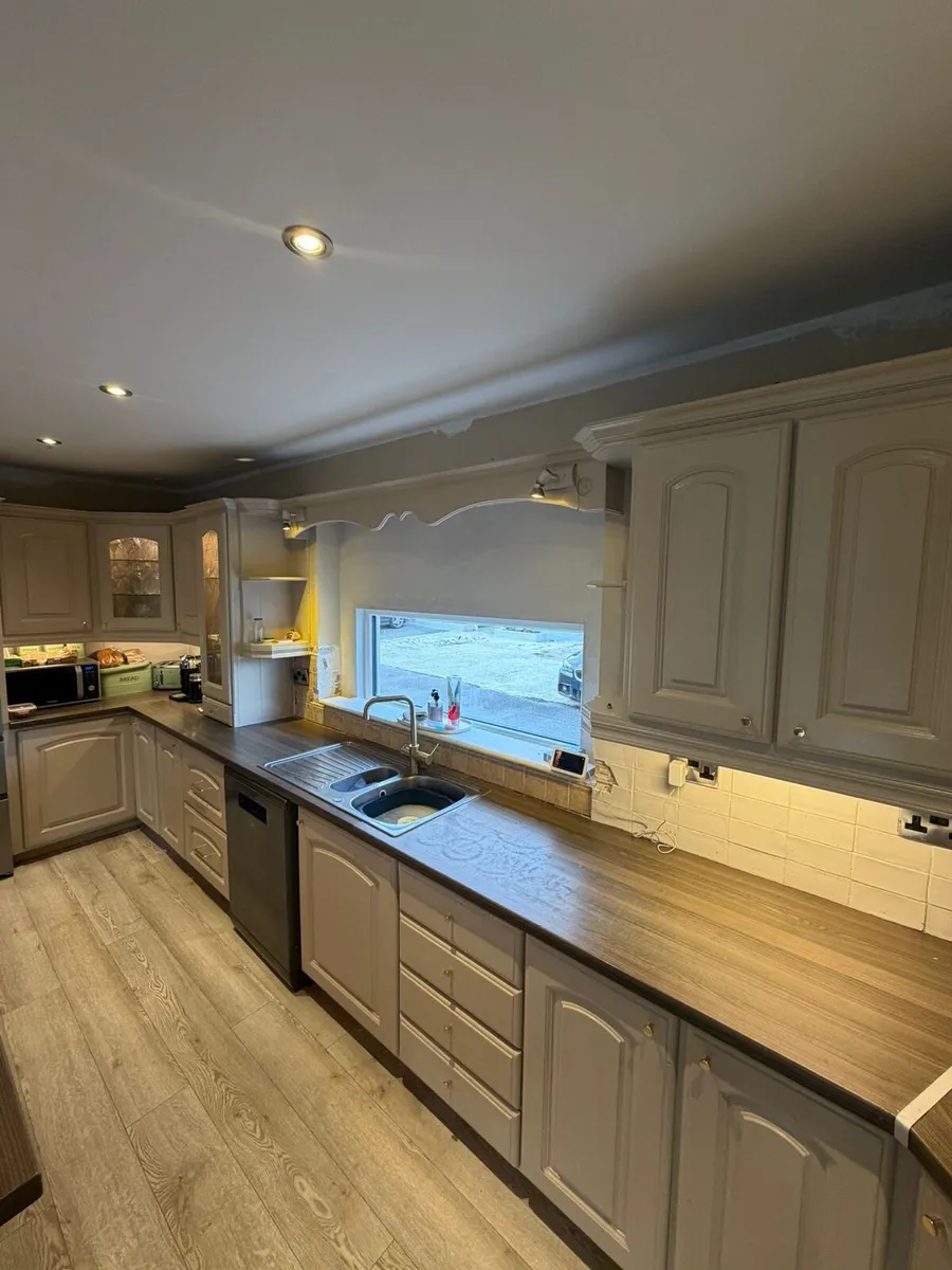 Solid Pine Kitchen & Island - Image 2