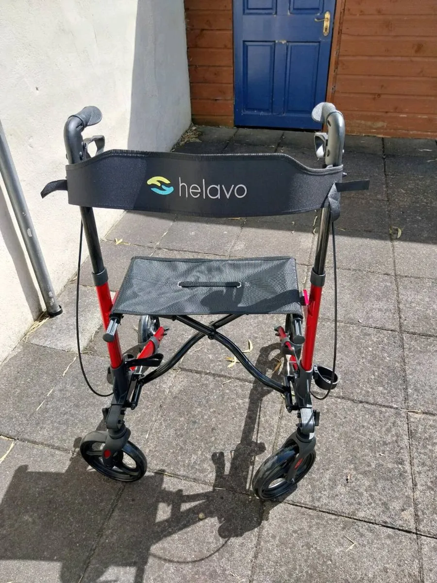 Helavo Lightweight Rollator Walker with Seat - Image 2