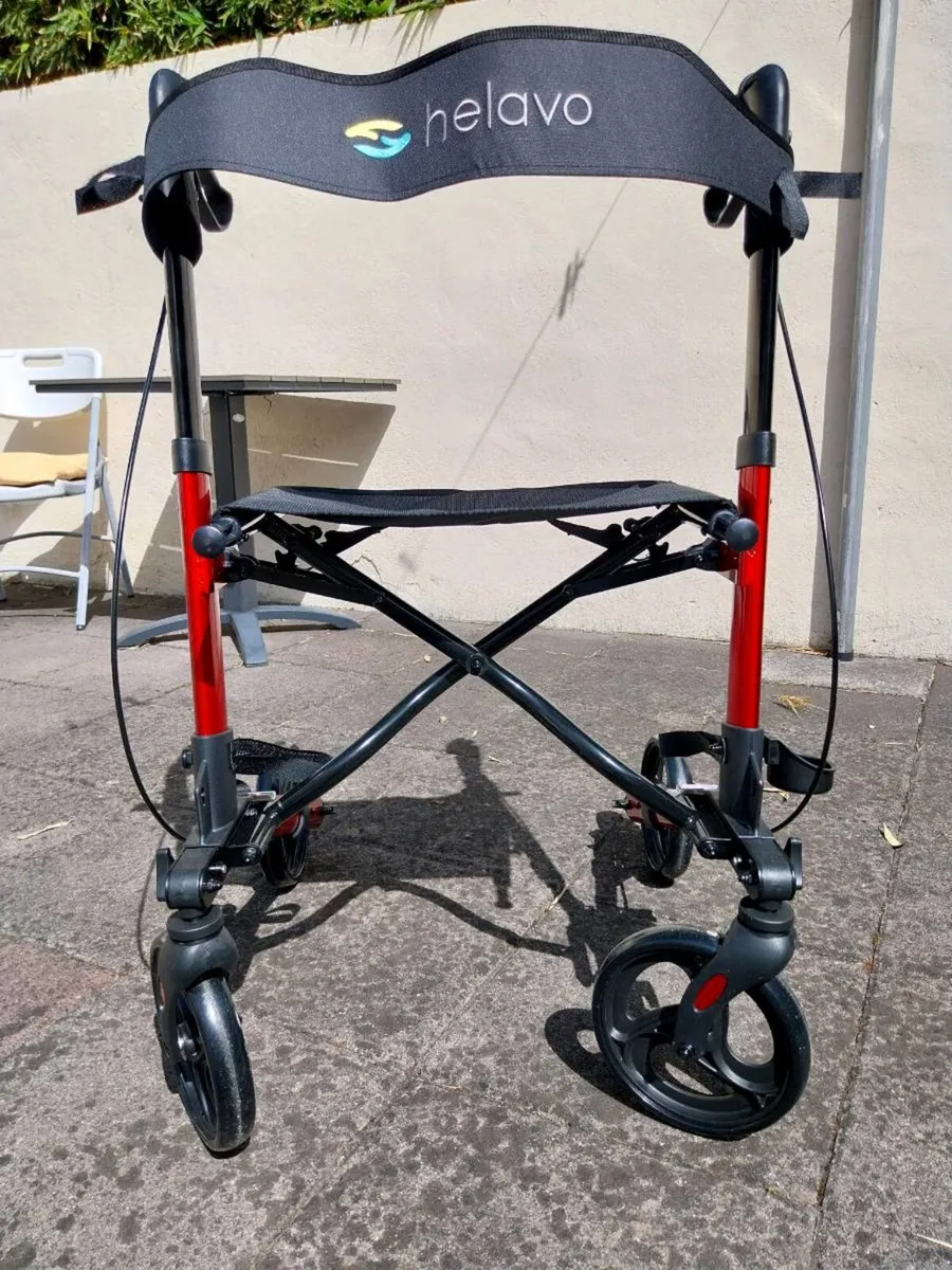 Helavo Lightweight Rollator Walker with Seat - Image 3