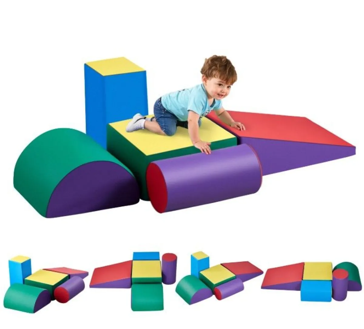 Kids Foam Climbing Toys 5 Piece Set Indoor - Image 4