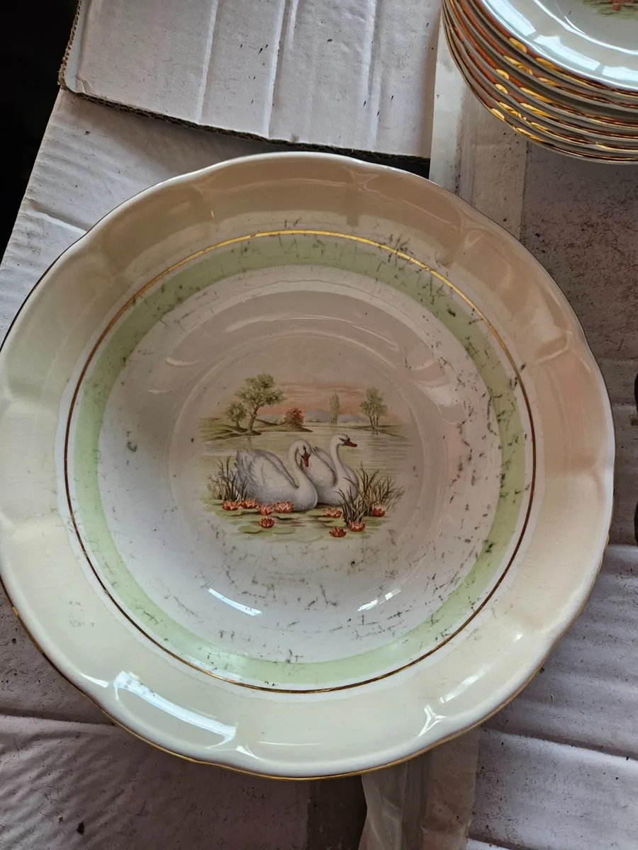 Vintage Arklow Pottery Swanlake - Image 3