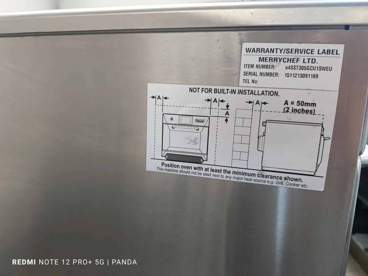 Used High Speed Oven – Three Phase | Merrychef - Image 1