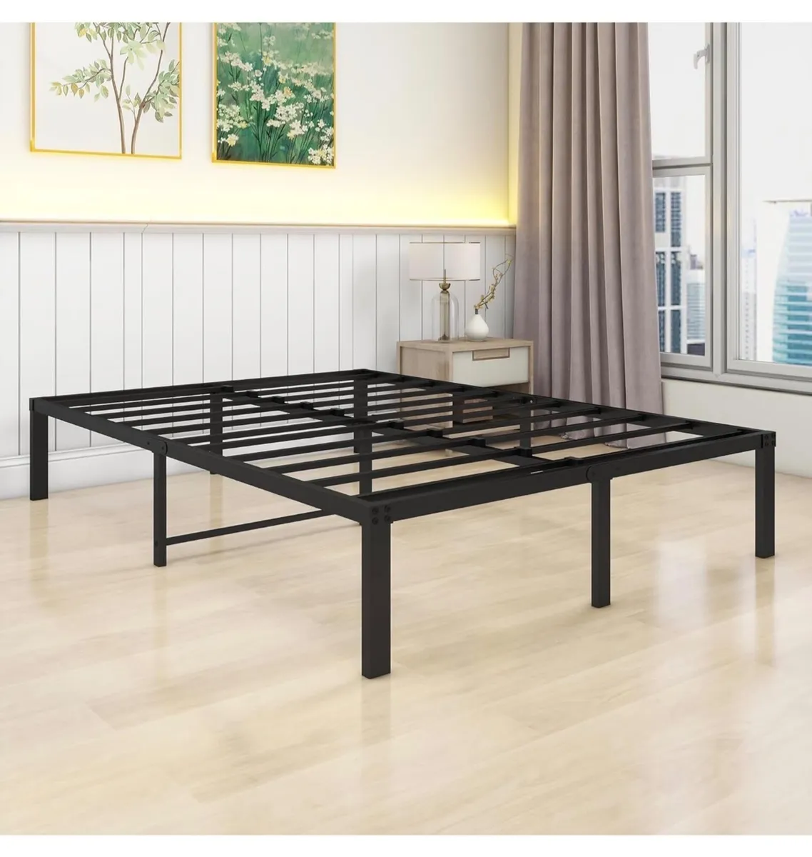 36 cm 4ft6 Double Metal Platform Bed Frames Double - Image 4