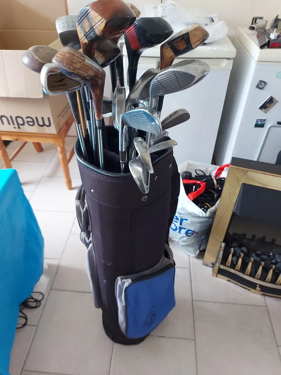 GOLF BAG and Large selection of Golf Clubs and Woo - Image 2