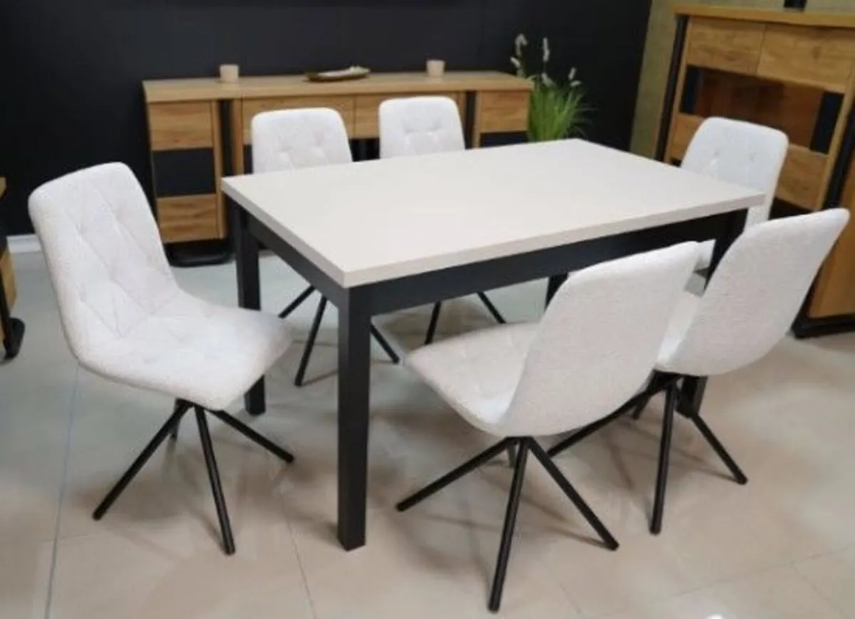 Sorven Extendable Dining Table 120 x 70 cm to 160 - Image 4