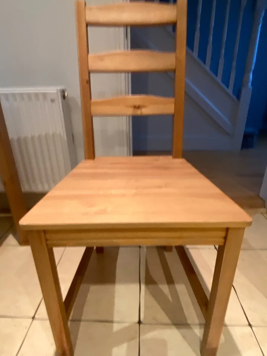 Wooden kitchen table and chairs - Image 2
