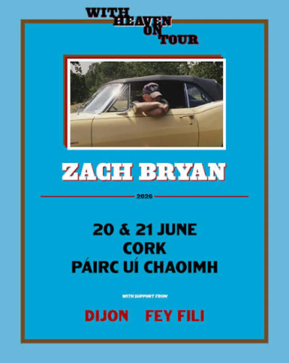 Zach Bryan early entrance standing ticket