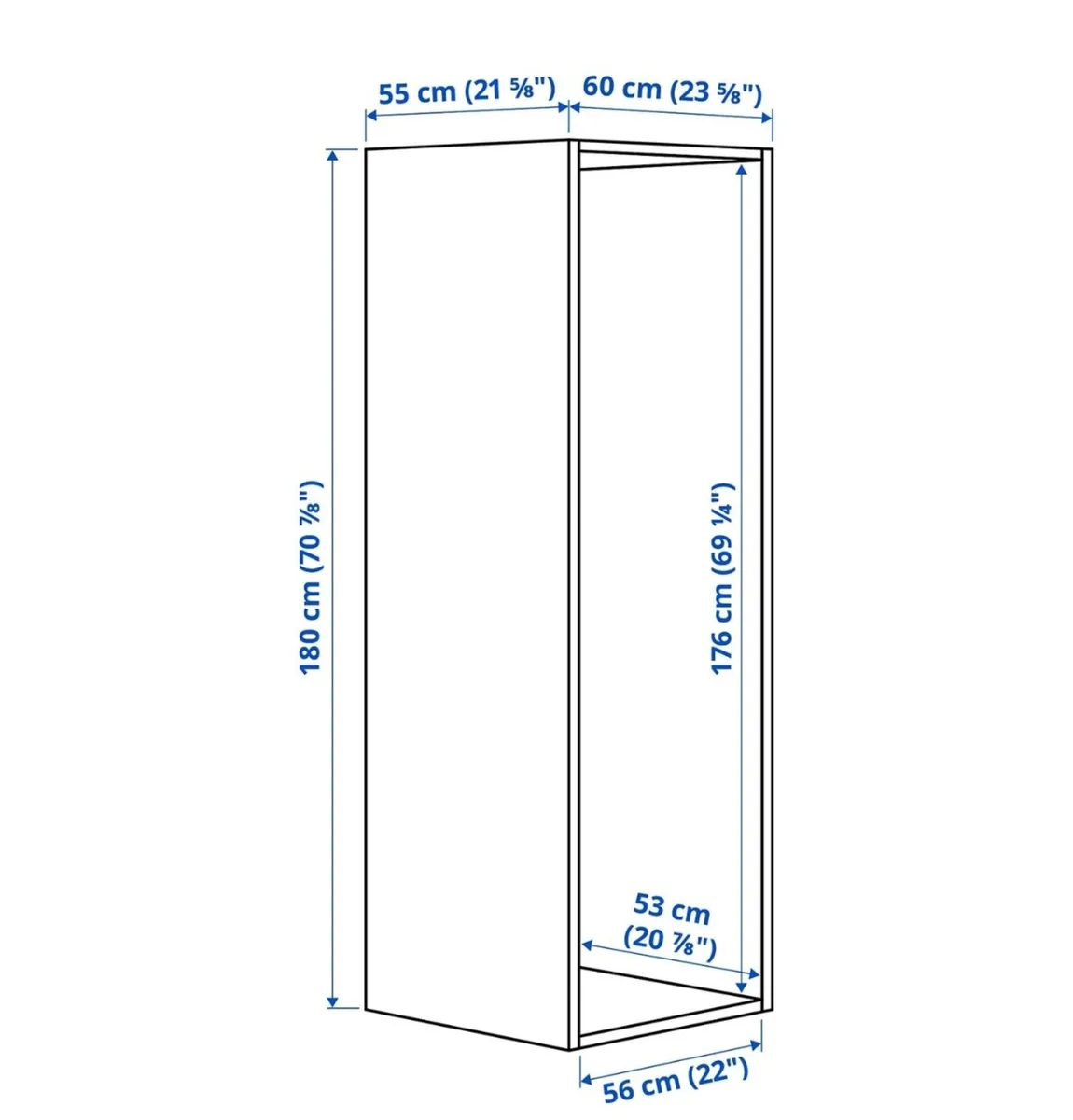 Mirror storage unit press unit wardrobe - Image 3