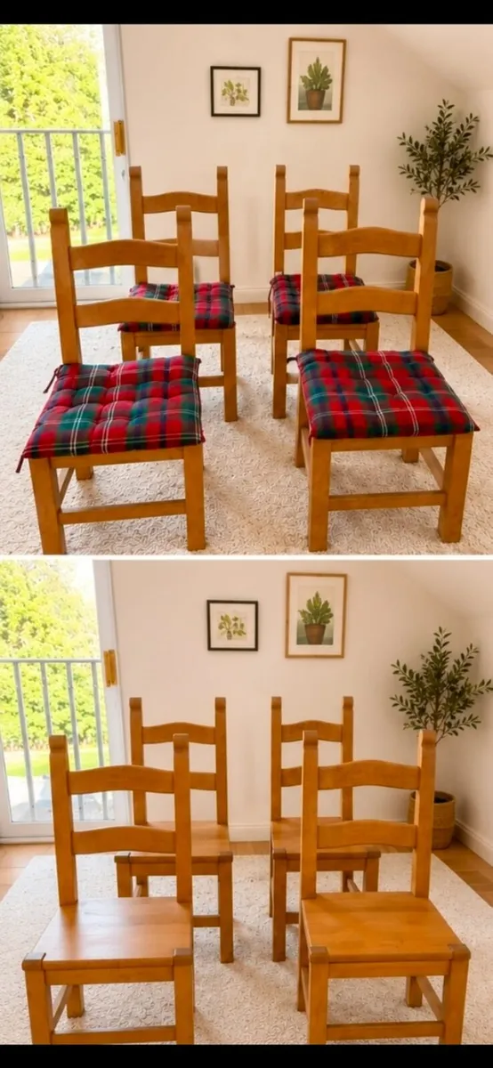 Oak dining chairs