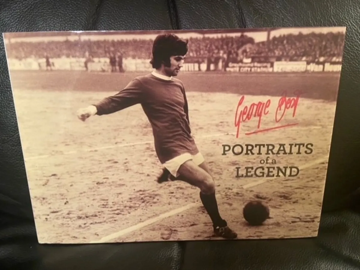 George Best "Portraits of a Legend" hardback. - Image 1