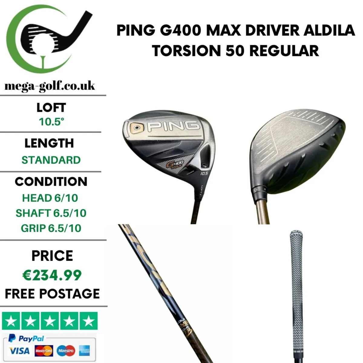 Ping G400 Max Driver / 10.5° / Regular - Image 1