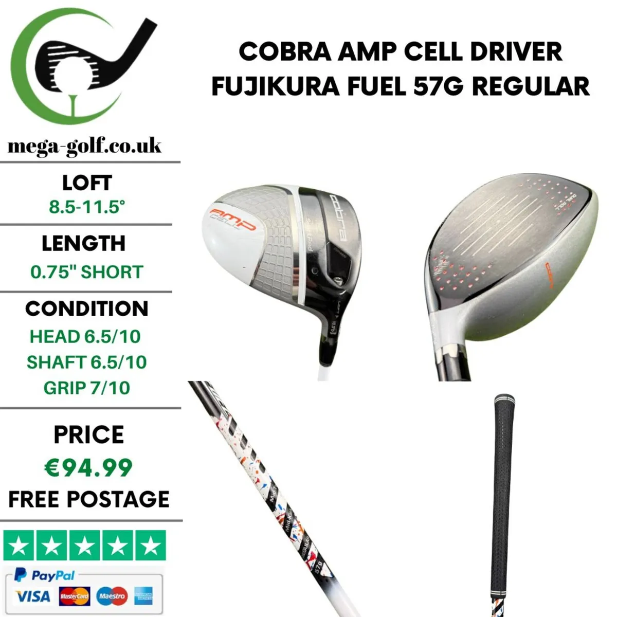 Cobra Amp Cell Driver / 8.5-11.5° / Regular - Image 1