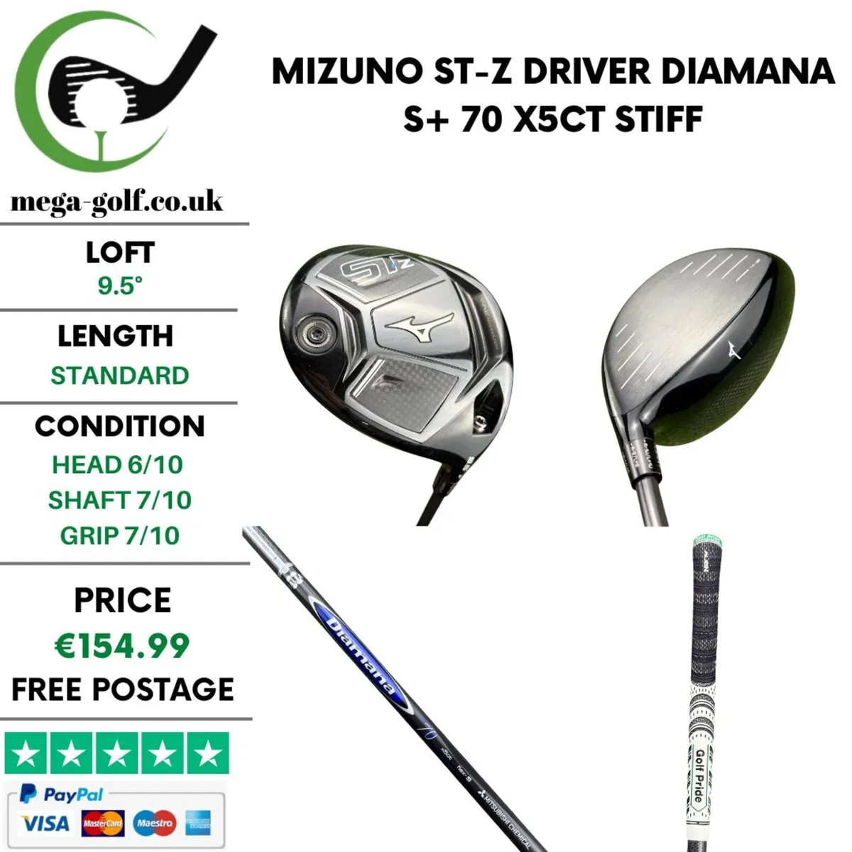 Mizuno ST-Z Driver / 9.5° / Stiff - Image 1