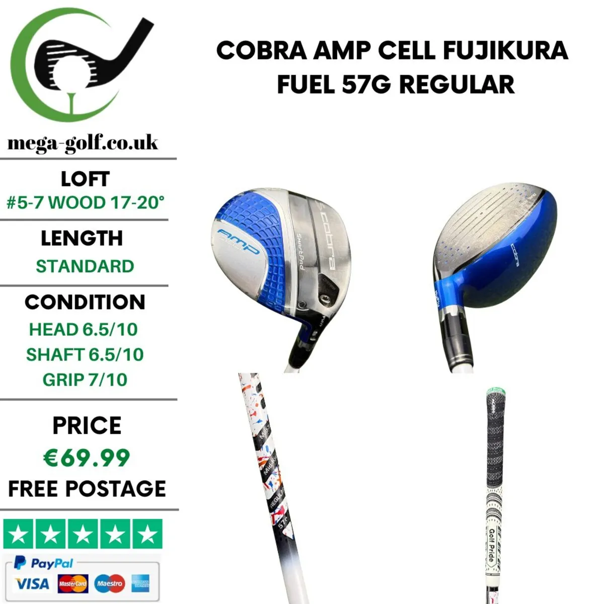 Cobra AMP Cell #5-7 Wood 17-20° / Regular - Image 1