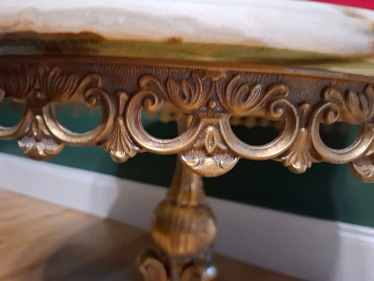 Regency Marble Coffee Table - Image 4