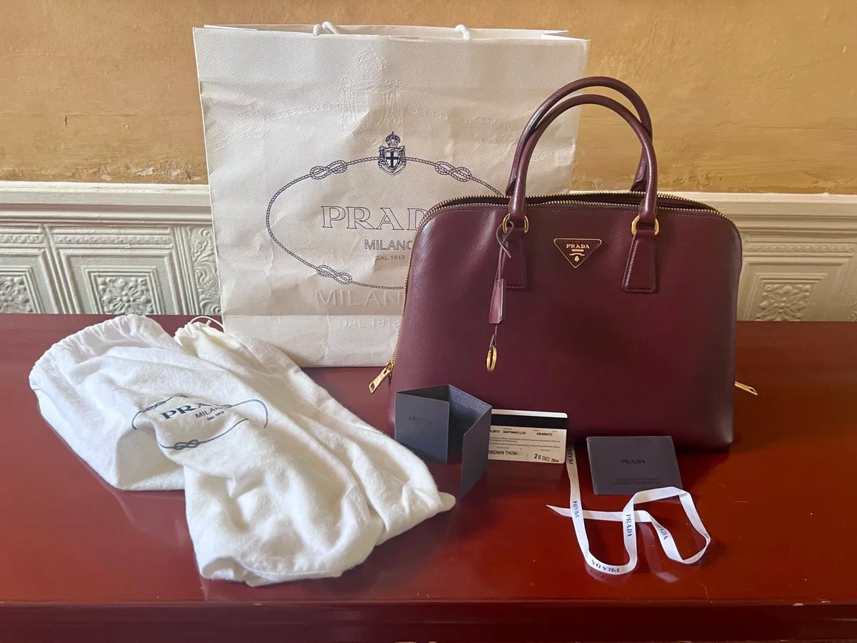 Prada Saffiano Leather Handbag - Image 1