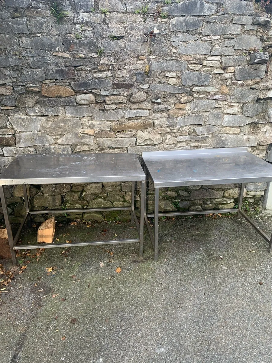 Stainless steel tables