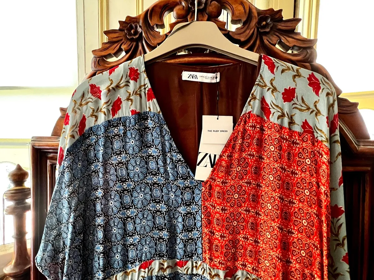 NEW ZARA Boho Dress Size XL - Image 3