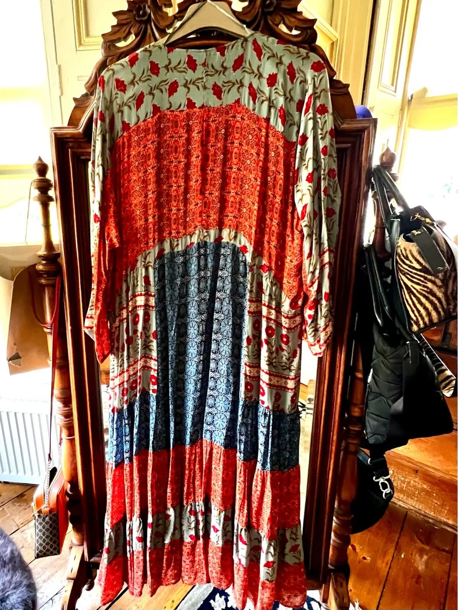 NEW ZARA Boho Dress Size XL - Image 4