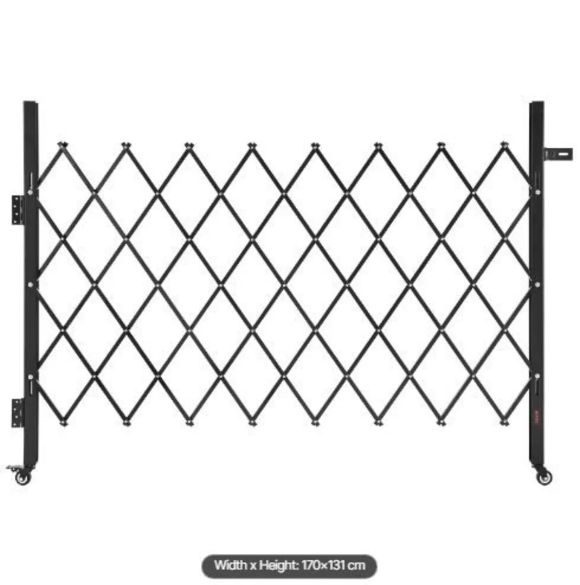 Single Folding Security Gate, Lockable - Image 1