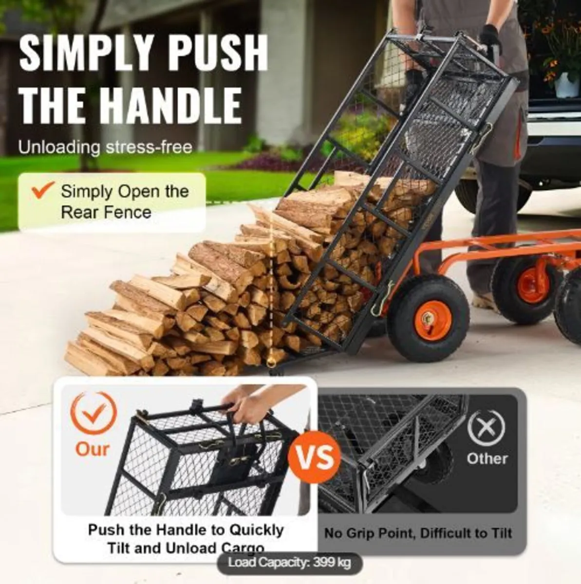 Garden Dump Cart Heavy-duty - Image 2