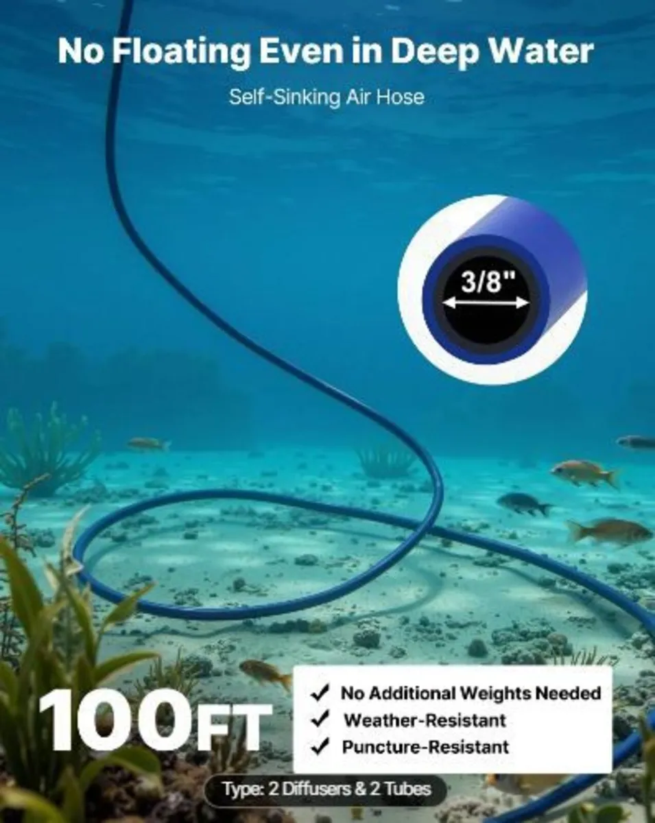 Pond Aerators, 5.2CFM Aeration System - Image 2
