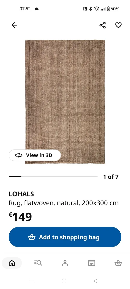 IKEA Lohals Rug 2m x 3 - Image 1