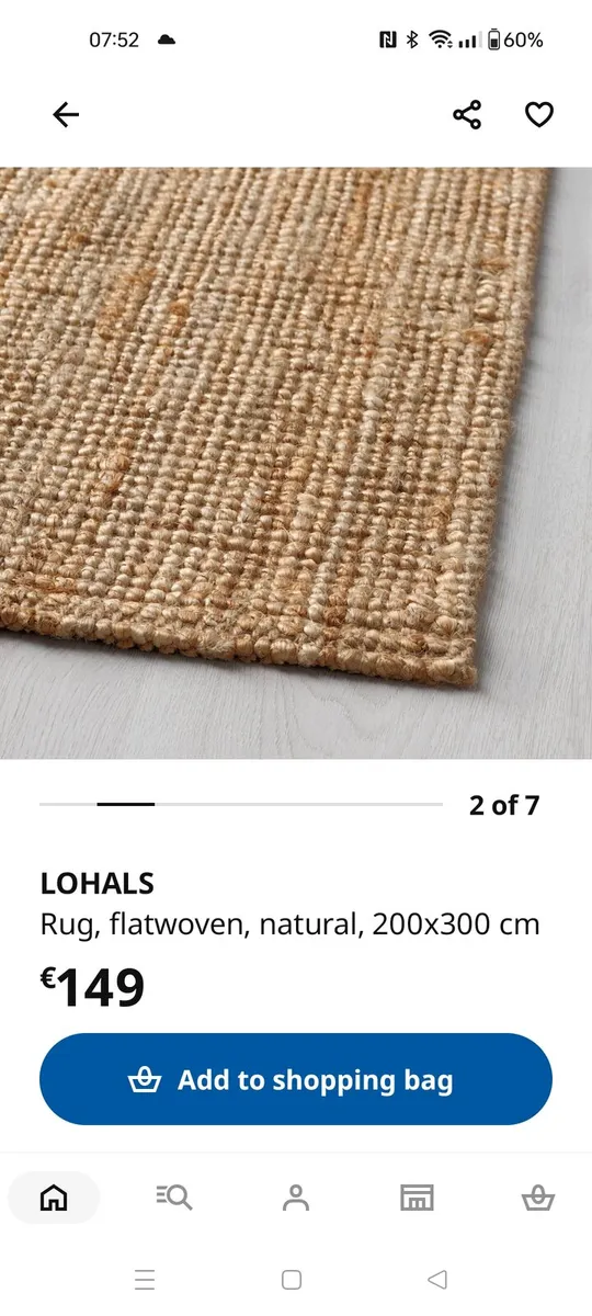 IKEA Lohals Rug 2m x 3 - Image 2