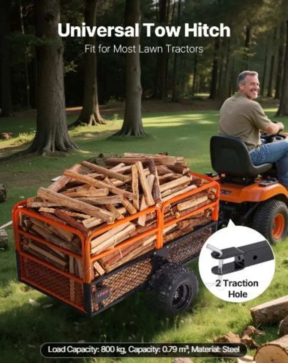 Garden Utility Trailer, 28 Cu. Ft. & 800kg - Image 2