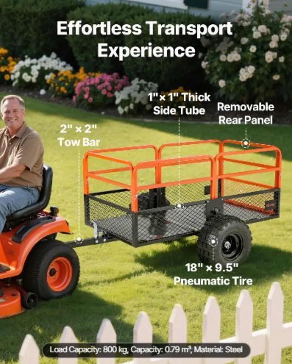 Garden Utility Trailer, 28 Cu. Ft. & 800kg - Image 4