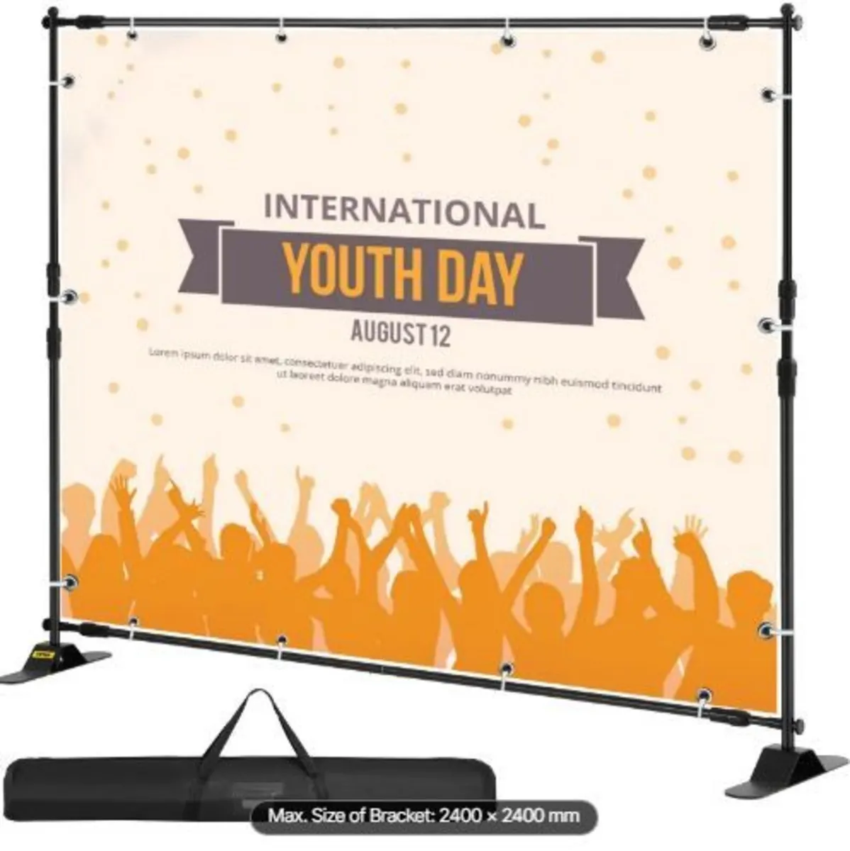 243.8 cm Backdrop Banner Stand - Image 4