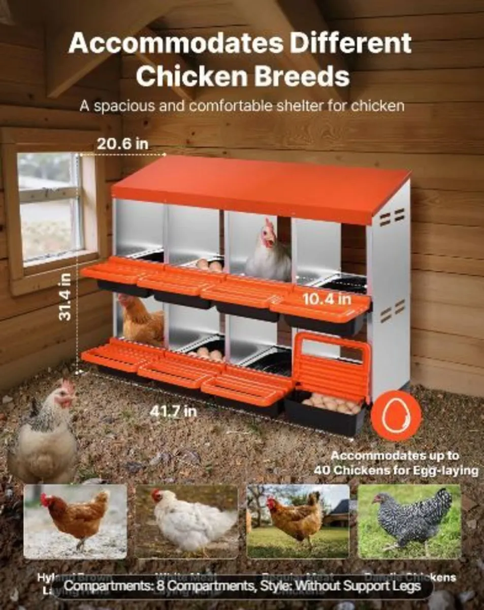 2 Tiers Chicken Nesting Boxes - Image 2