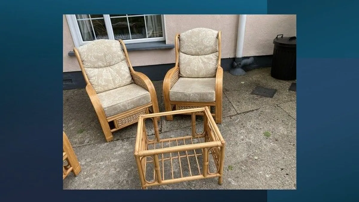 4 Piece Rattan Furniture Set - Image 1