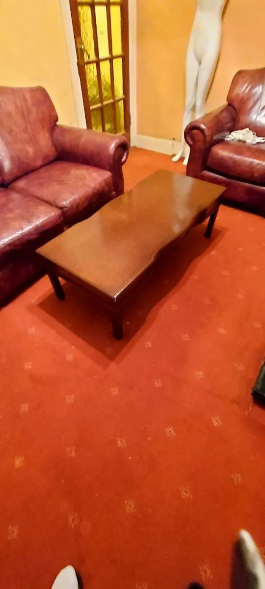 Vintage mahogany coffee table - Image 3