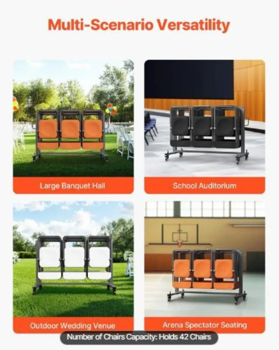 Folding Chair Rack, 400 LBS Capacity - Image 4