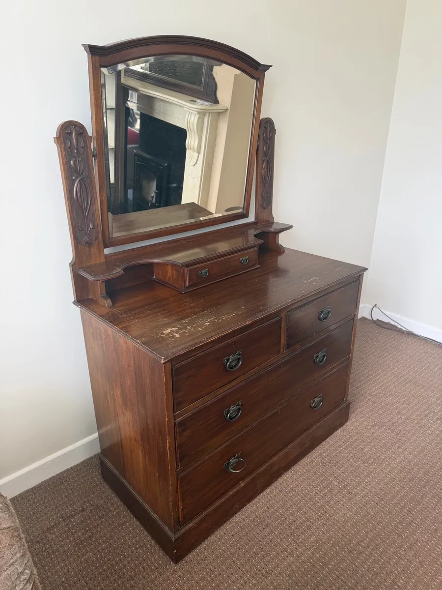 Dressing Table & Mirror - Image 1