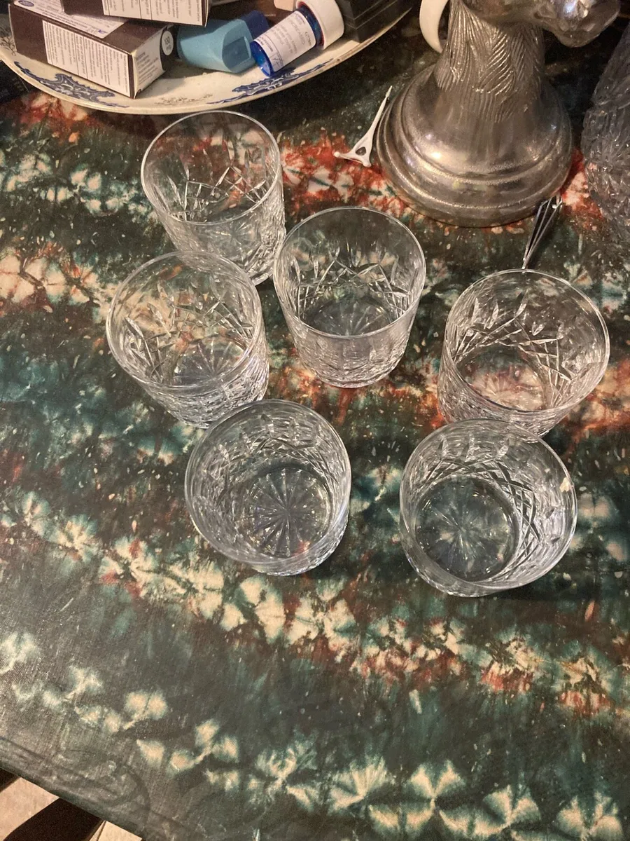 Waterford crystal whiskey glasses free postage - Image 1