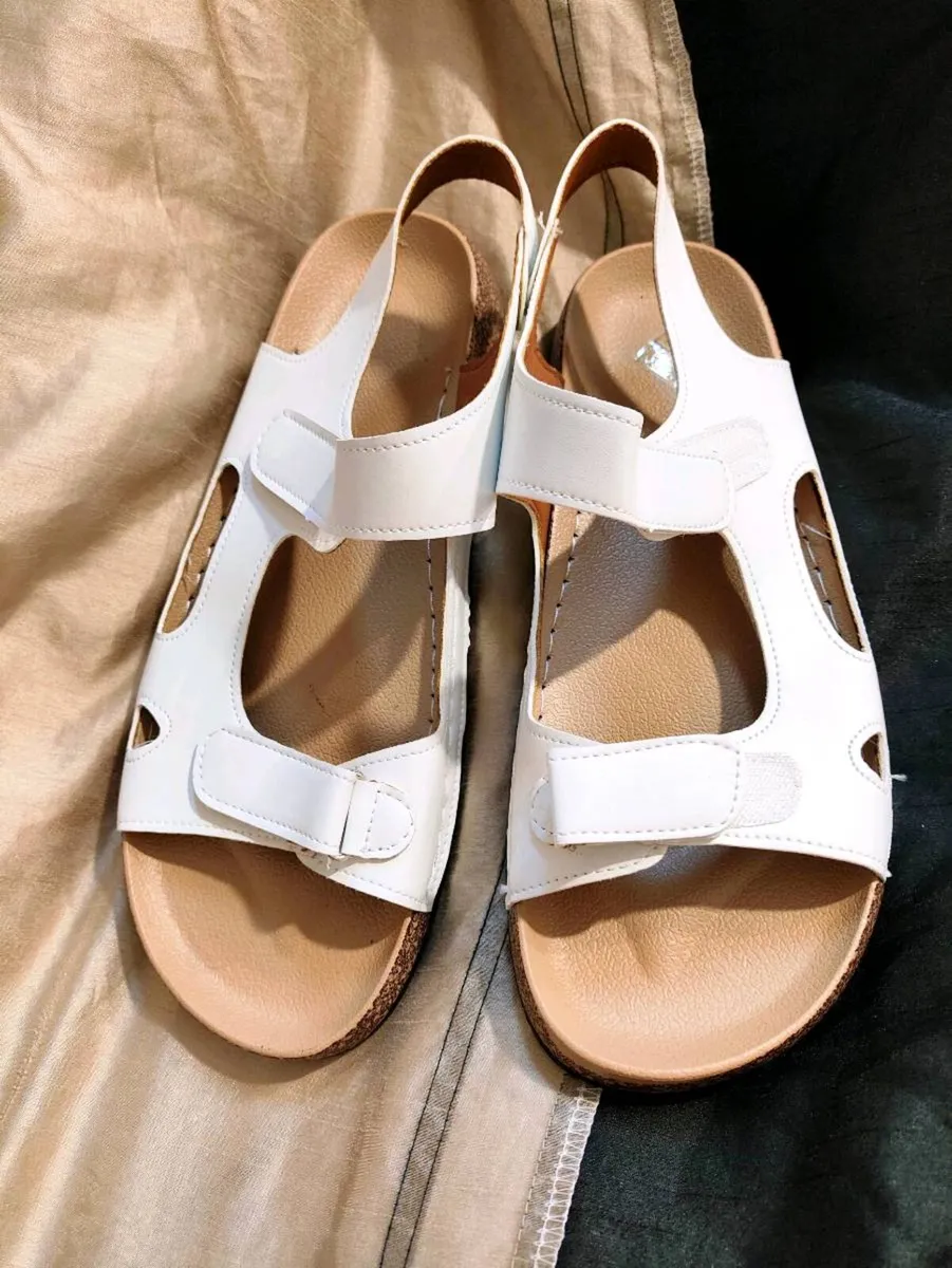 Women’s White Comfort Sandals – Size 43 - Image 1