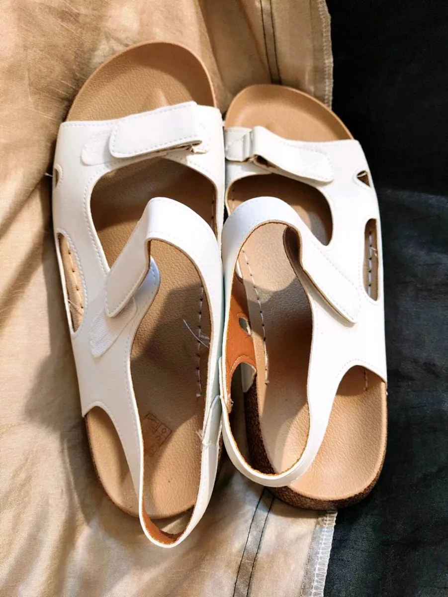 Women’s White Comfort Sandals – Size 43 - Image 2