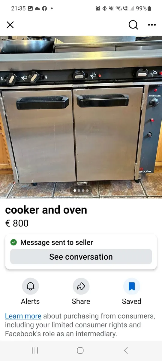 Blueseal Gas cooker as new - Image 2