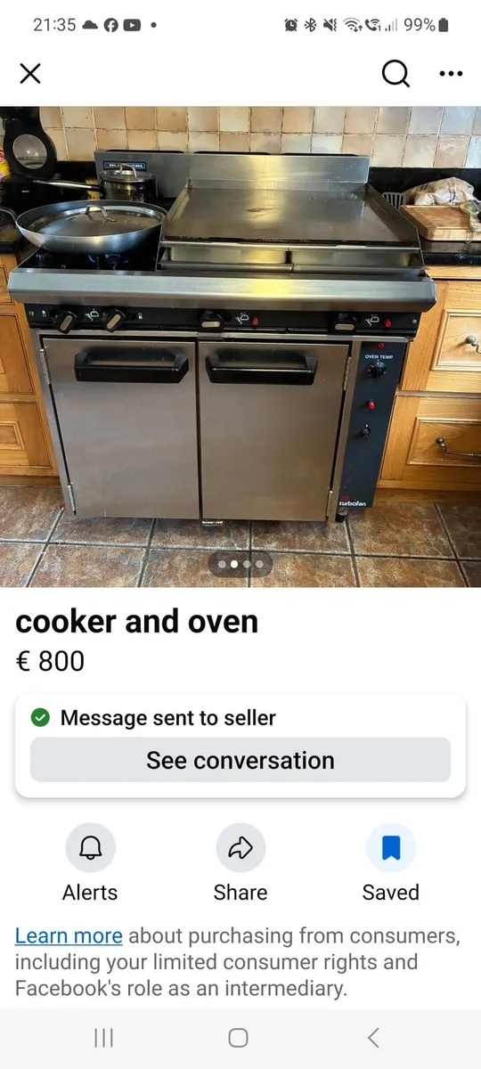 Blueseal Gas cooker as new - Image 1