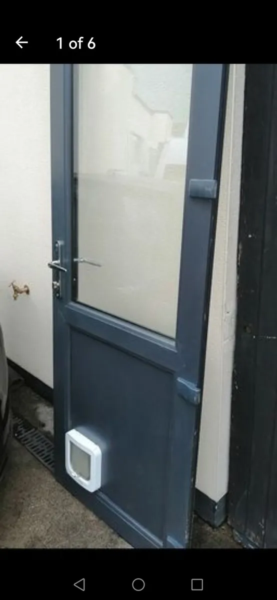 Pvc door with cat elictronick cat flap - Image 2