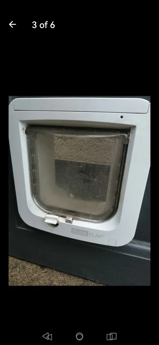 Pvc door with cat elictronick cat flap - Image 4